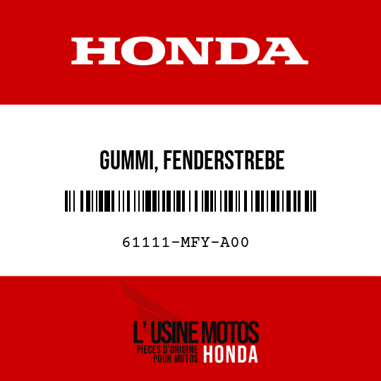 image de 61111-MFY-A00 GUMMI, FENDERSTREBE