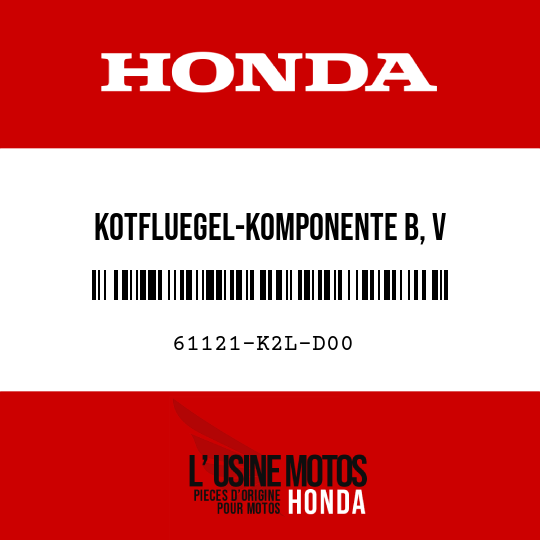 image de 61121-K2L-D00 KOTFLUEGEL-KOMPONENTE B, V