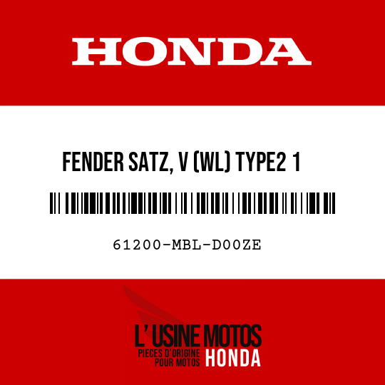 image de 61200-MBL-D00ZE FENDER SATZ, V (WL) TYPE2 1 