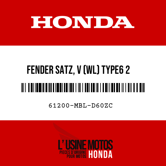 image de 61200-MBL-D60ZC FENDER SATZ, V (WL) TYPE6 2 