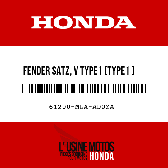 image de 61200-MLA-AD0ZA FENDER SATZ, V TYPE1 (TYPE1 )