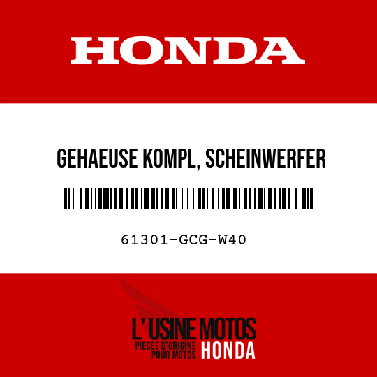 image de 61301-GCG-W40 GEHAEUSE KOMPL, SCHEINWERFER