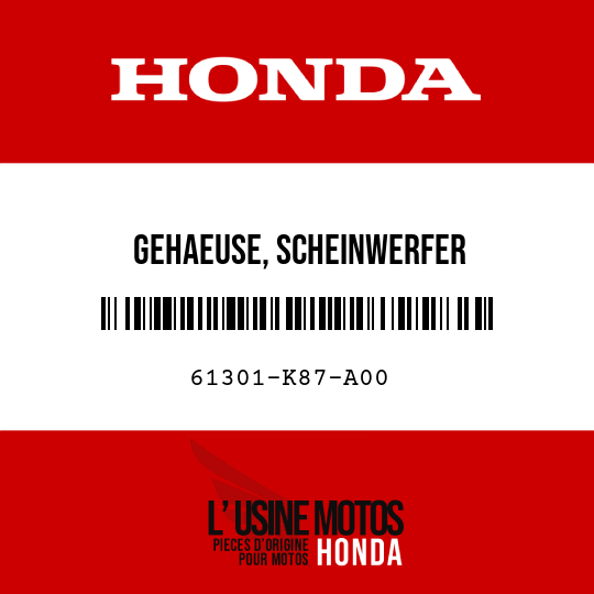 image de 61301-K87-A00 GEHAEUSE, SCHEINWERFER
