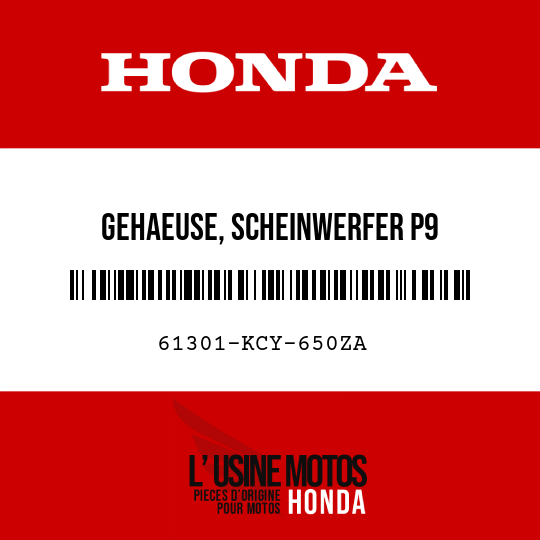 image de 61301-KCY-650ZA GEHAEUSE, SCHEINWERFER P9 