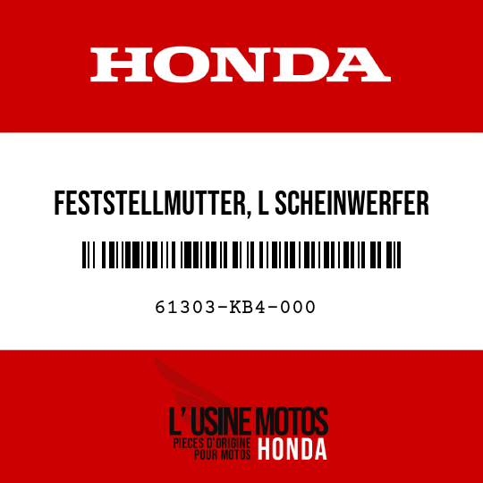 image de 61303-KB4-000 FESTSTELLMUTTER, L SCHEINWERFER