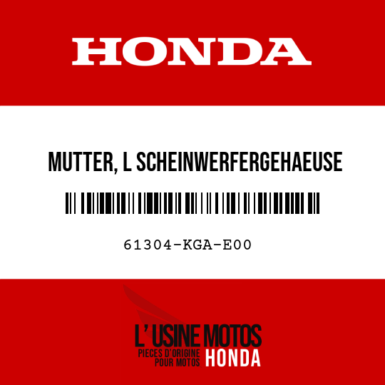 image de 61304-KGA-E00 MUTTER, L SCHEINWERFERGEHAEUSE