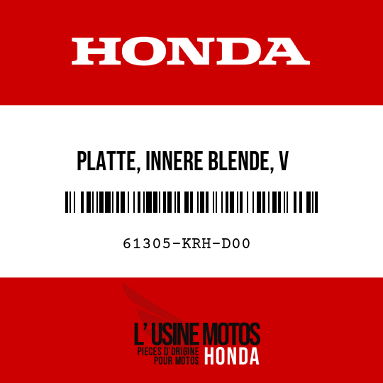 image de 61305-KRH-D00 PLATTE, INNERE BLENDE, V