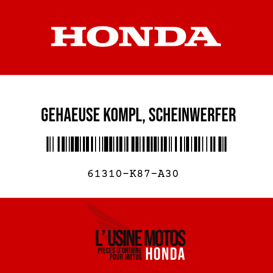 image de 61310-K87-A30 GEHAEUSE KOMPL, SCHEINWERFER