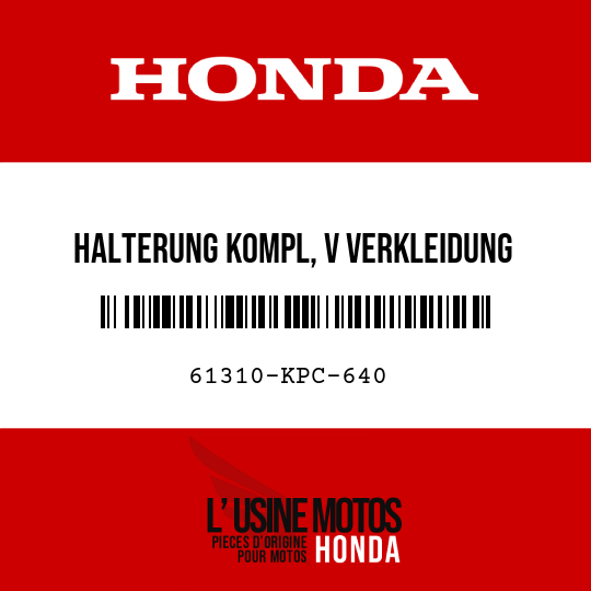 image de 61310-KPC-640 HALTERUNG KOMPL, V VERKLEIDUNG