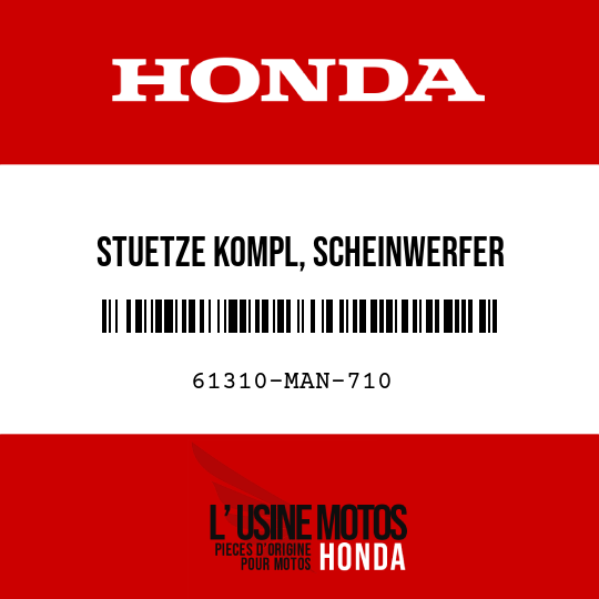 image de 61310-MAN-710 STUETZE KOMPL, SCHEINWERFER