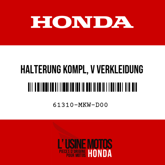 image de 61310-MKW-D00 HALTERUNG KOMPL, V VERKLEIDUNG