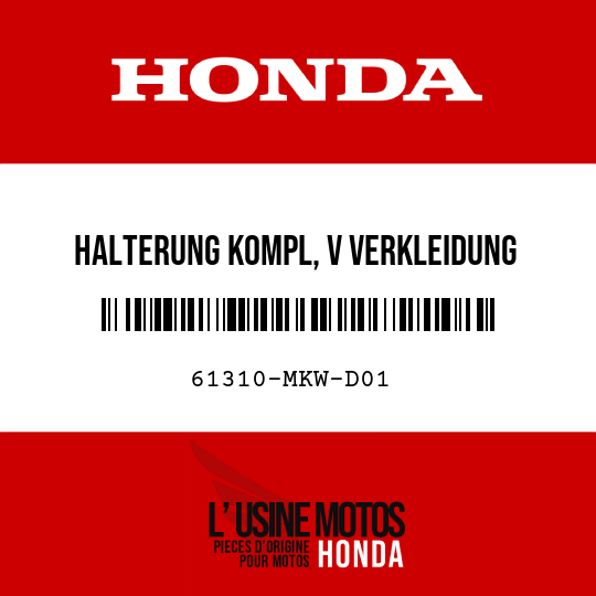 image de 61310-MKW-D01 HALTERUNG KOMPL, V VERKLEIDUNG