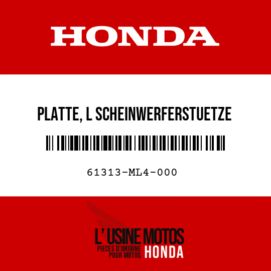 image de 61313-ML4-000 PLATTE, L SCHEINWERFERSTUETZE