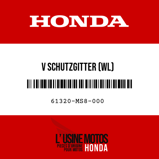 image de 61320-MS8-000 V SCHUTZGITTER (WL)