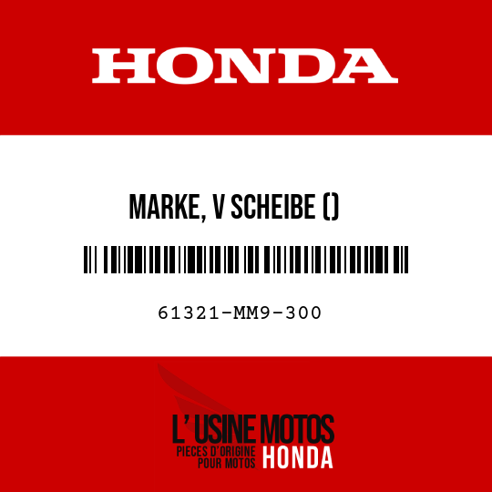 image de 61321-MM9-300 MARKE, V SCHEIBE ()