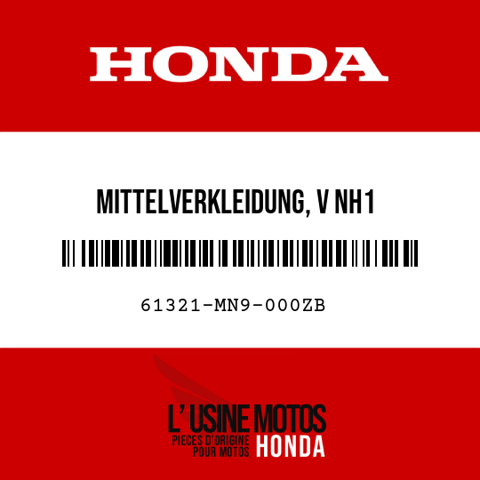 image de 61321-MN9-000ZB MITTELVERKLEIDUNG, V NH1 