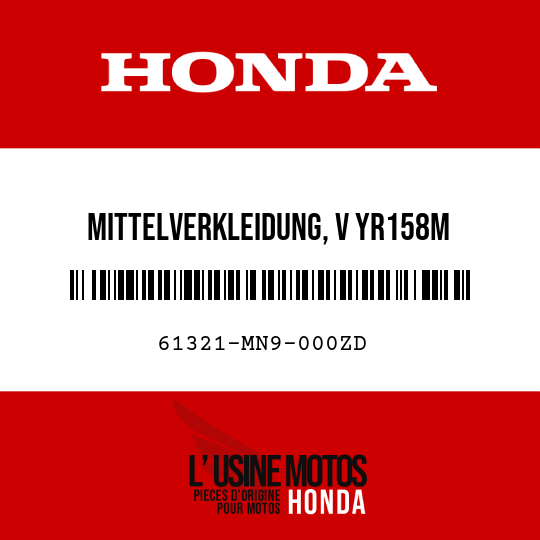 image de 61321-MN9-000ZD MITTELVERKLEIDUNG, V YR158M 