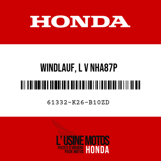 image de 61332-K26-B10ZD WINDLAUF, L V NHA87P