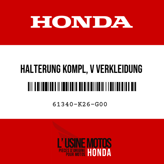 image de 61340-K26-G00 HALTERUNG KOMPL, V VERKLEIDUNG