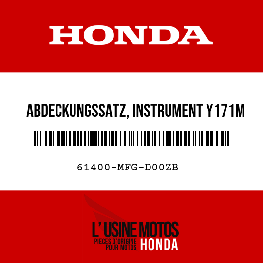 image de 61400-MFG-D00ZB ABDECKUNGSSATZ, INSTRUMENT Y171M 