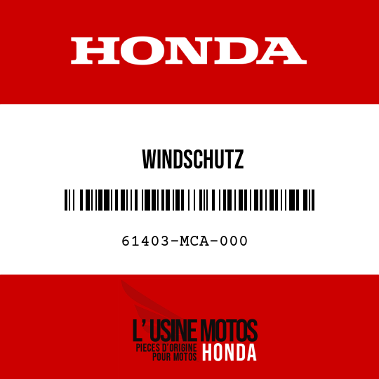 image de 61403-MCA-000 WINDSCHUTZ