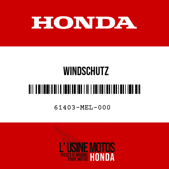 image de 61403-MEL-000 WINDSCHUTZ