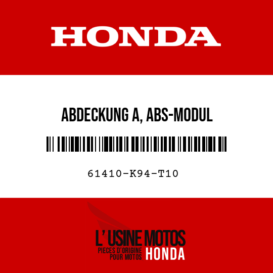 image de 61410-K94-T10 ABDECKUNG A, ABS-MODUL