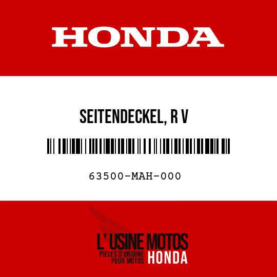 image de 63500-MAH-000 SEITENDECKEL, R V