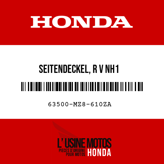 image de 63500-MZ8-610ZA SEITENDECKEL, R V NH1 