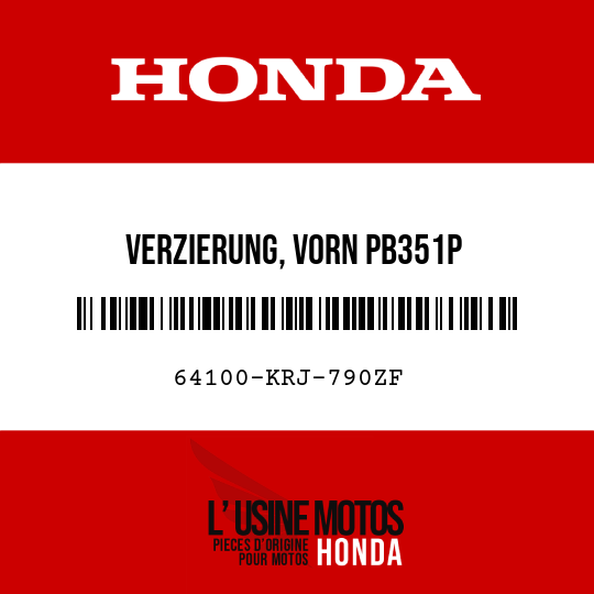 image de 64100-KRJ-790ZF VERZIERUNG, VORN PB351P 