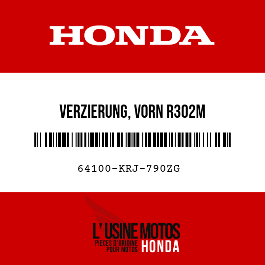 image de 64100-KRJ-790ZG VERZIERUNG, VORN R302M 