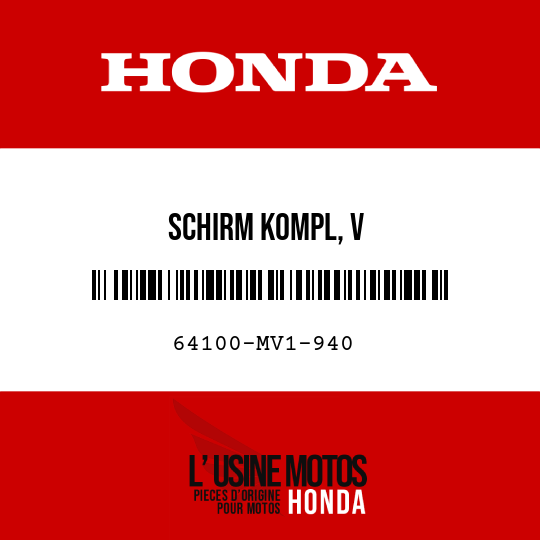 image de 64100-MV1-940 SCHIRM KOMPL, V
