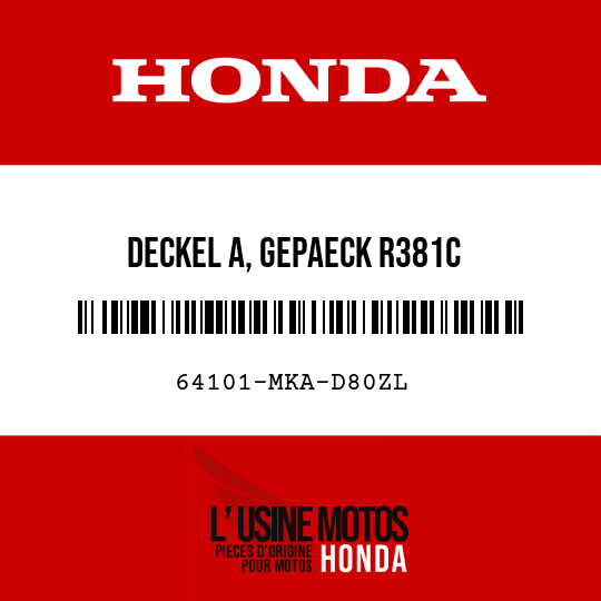 image de 64101-MKA-D80ZL DECKEL A, GEPAECK R381C