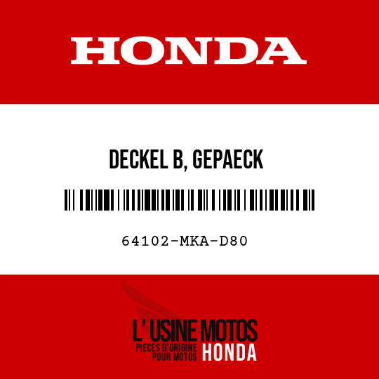 image de 64102-MKA-D80 DECKEL B, GEPAECK