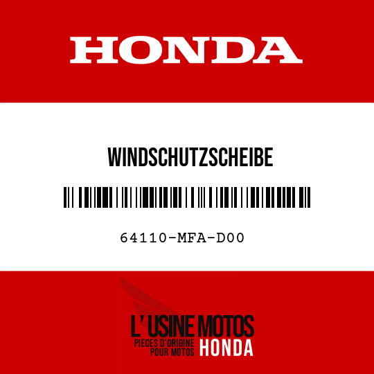 image de 64110-MFA-D00 WINDSCHUTZSCHEIBE