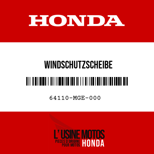 image de 64110-MGE-000 WINDSCHUTZSCHEIBE