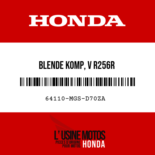 image de 64110-MGS-D70ZA BLENDE KOMP, V R256R