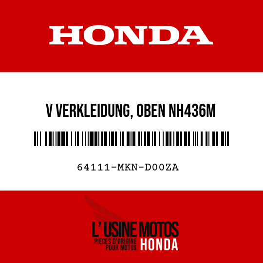 image de 64111-MKN-D00ZA V VERKLEIDUNG, OBEN NH436M