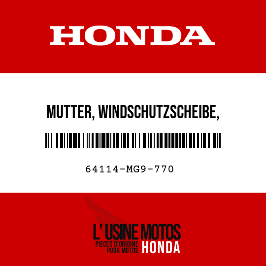 image de 64114-MG9-770 MUTTER, WINDSCHUTZSCHEIBE, EINSTELLUNG