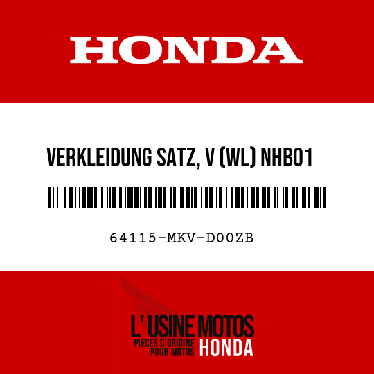 image de 64115-MKV-D00ZB VERKLEIDUNG SATZ, V (WL) NHB01