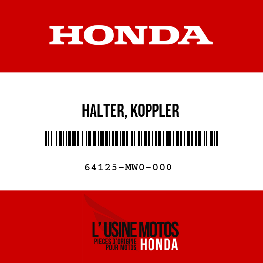 image de 64125-MW0-000 HALTER, KOPPLER