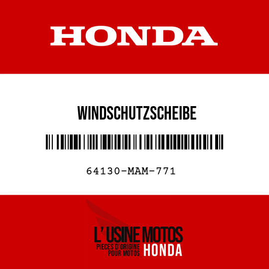 image de 64130-MAM-771 WINDSCHUTZSCHEIBE