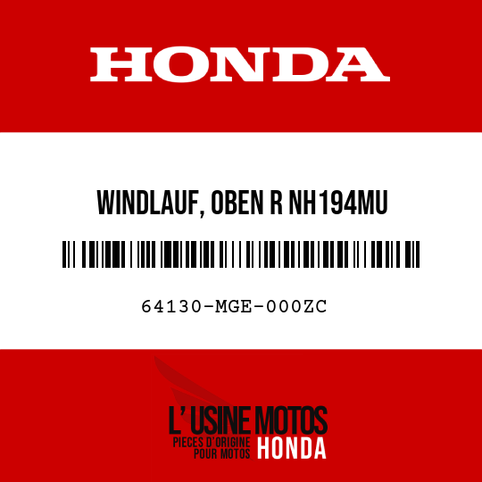 image de 64130-MGE-000ZC WINDLAUF, OBEN R NH194MU