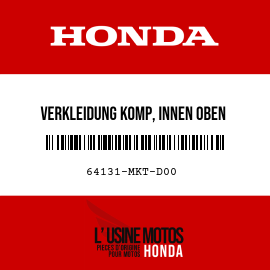image de 64131-MKT-D00 VERKLEIDUNG KOMP, INNEN OBEN
