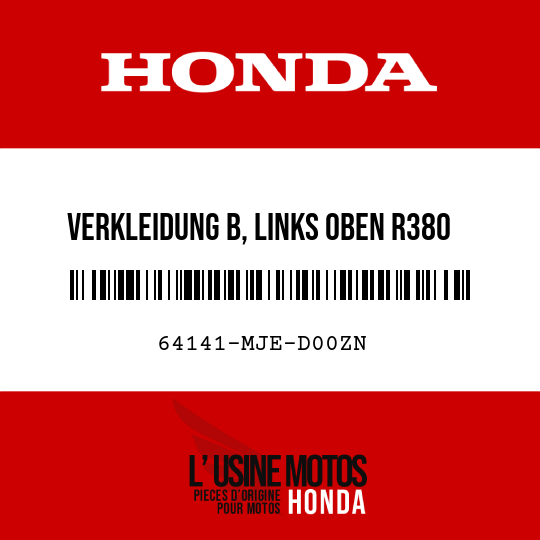 image de 64141-MJE-D00ZN VERKLEIDUNG B, LINKS OBEN R380