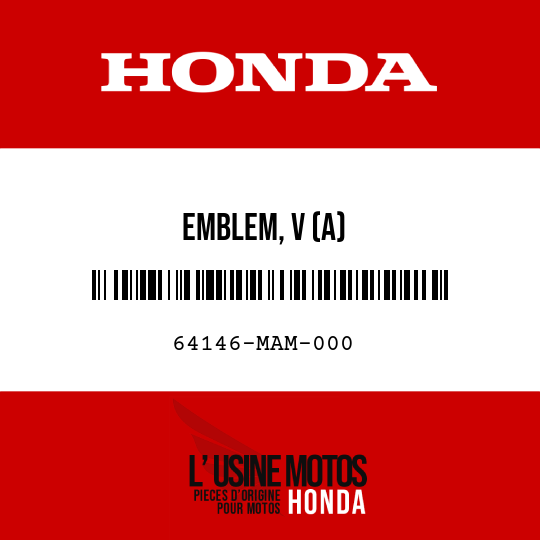 image de 64146-MAM-000 EMBLEM, V (A)