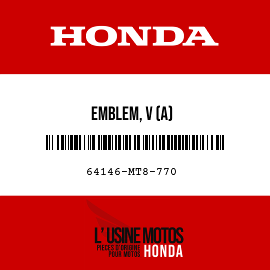 image de 64146-MT8-770 EMBLEM, V (A)