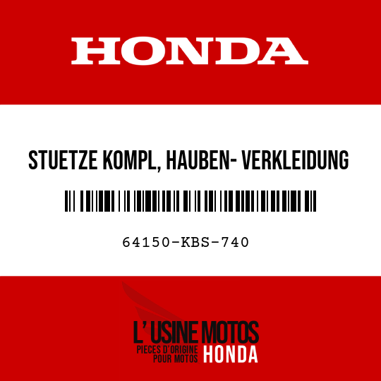 image de 64150-KBS-740 STUETZE KOMPL, HAUBEN- VERKLEIDUNG