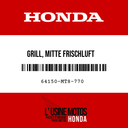 image de 64150-MT8-770 GRILL, MITTE FRISCHLUFT