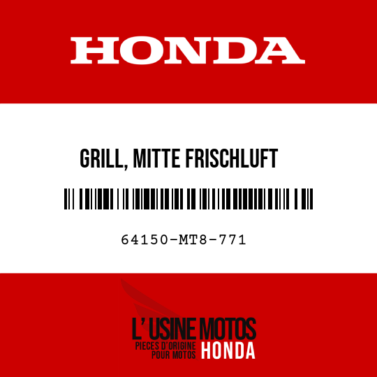 image de 64150-MT8-771 GRILL, MITTE FRISCHLUFT